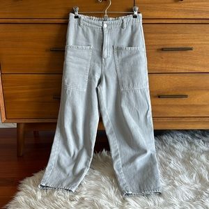 Cropped Jeans with Elastic Band
